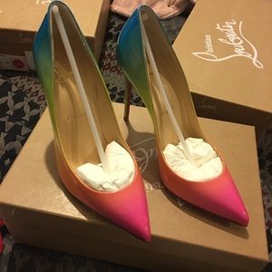 Christian louboutin patent leather sunrise